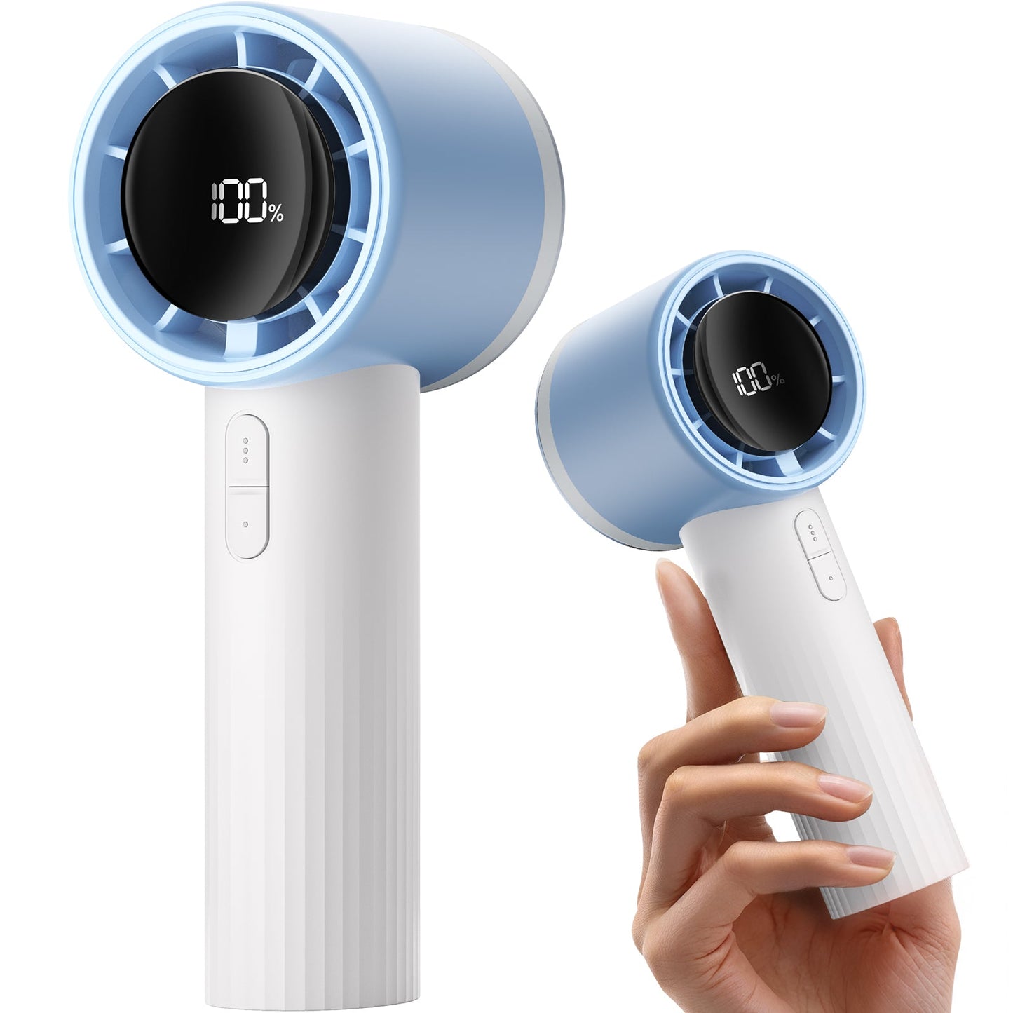 Tragbarer Hochgeschwindigkeits-Handheld-Turbo-Lüfter mit LED-Display | Brehn