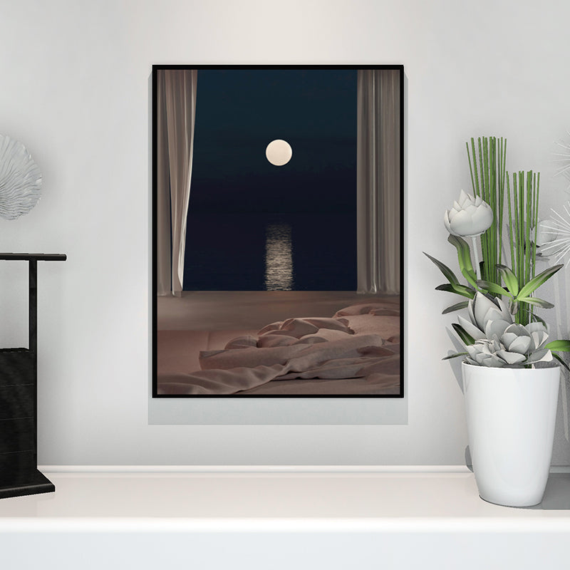 Brehn | Nordische Landschaft-leinwanddruck Pastellfarbe Esszimmer Wandkunst Dekor, verschiedene Größen