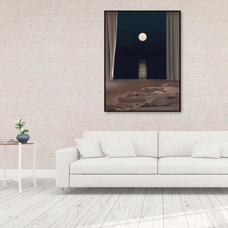 Brehn | Nordische Landschaft-leinwanddruck Pastellfarbe Esszimmer Wandkunst Dekor, verschiedene Größen