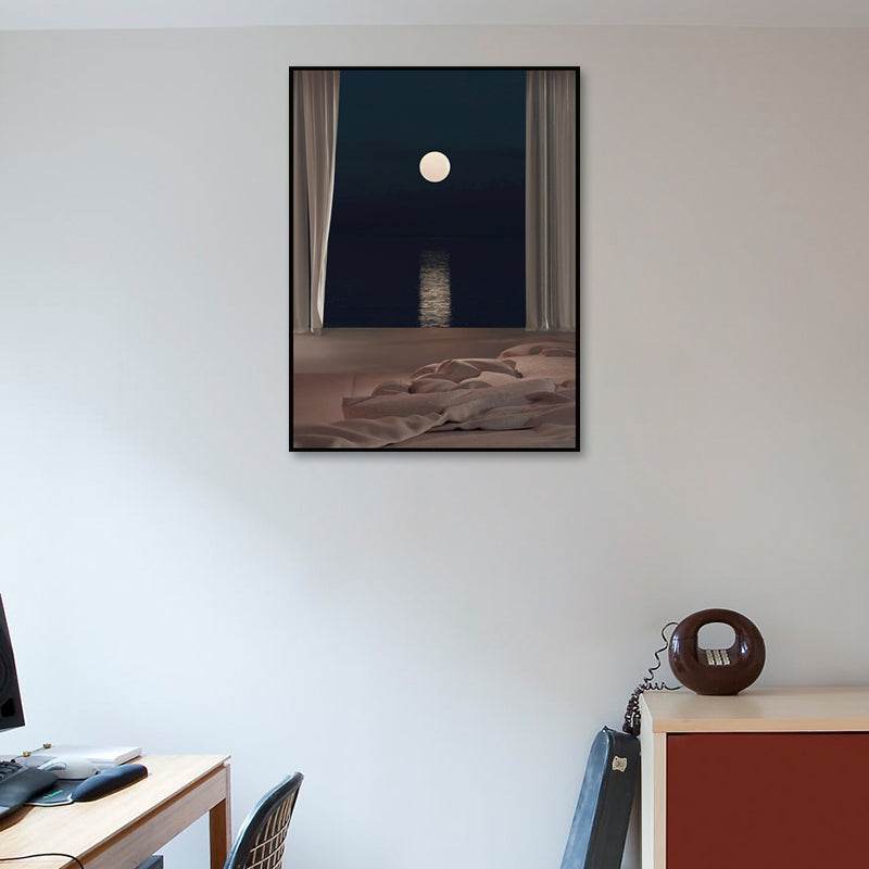 Brehn | Nordische Landschaft-leinwanddruck Pastellfarbe Esszimmer Wandkunst Dekor, verschiedene Größen