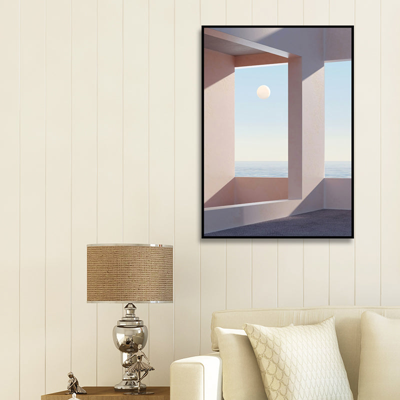 Brehn | Nordische Landschaft-leinwanddruck Pastellfarbe Esszimmer Wandkunst Dekor, verschiedene Größen
