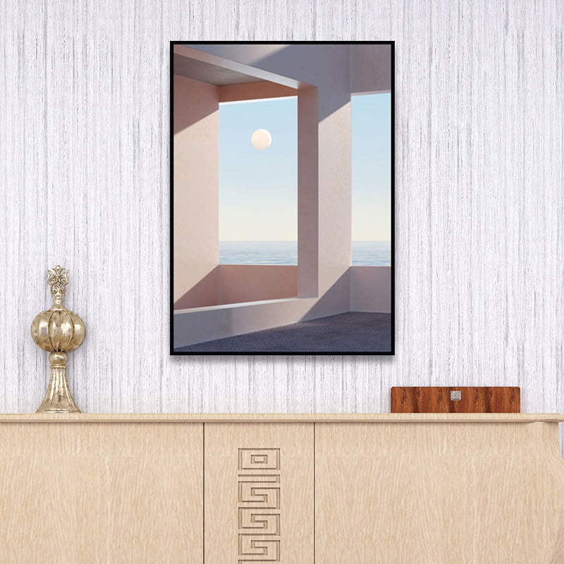 Brehn | Nordische Landschaft-leinwanddruck Pastellfarbe Esszimmer Wandkunst Dekor, verschiedene Größen