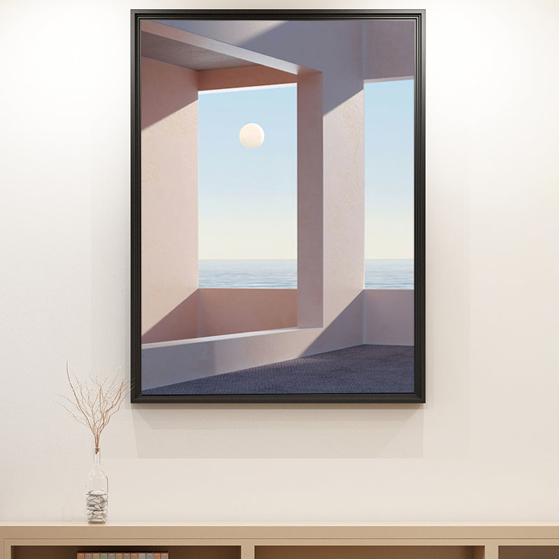 Brehn | Nordische Landschaft-leinwanddruck Pastellfarbe Esszimmer Wandkunst Dekor, verschiedene Größen