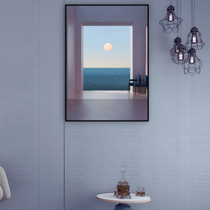 Brehn | Nordische Landschaft-leinwanddruck Pastellfarbe Esszimmer Wandkunst Dekor, verschiedene Größen