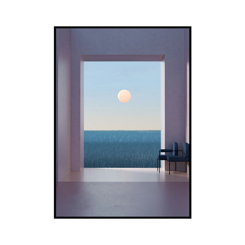 Brehn | Nordische Landschaft-leinwanddruck Pastellfarbe Esszimmer Wandkunst Dekor, verschiedene Größen