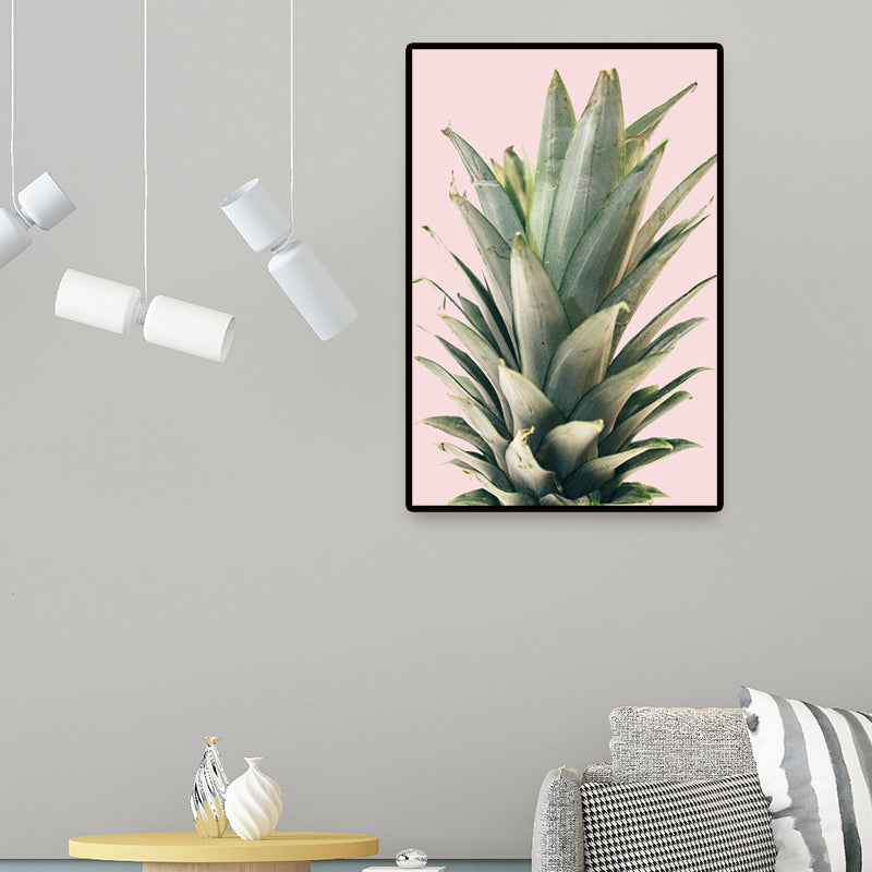 Brehn | Modern Botanic Aloe Vera Leinwanddruck Pastellfarbe Strukturiert Wandkunst für Raum