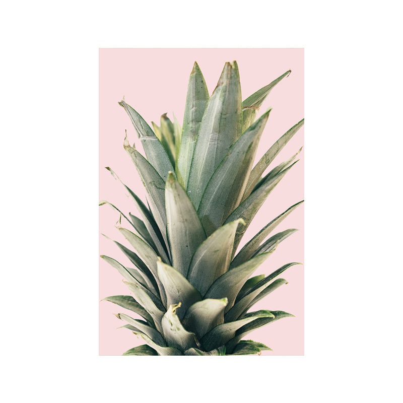 Brehn | Modern Botanic Aloe Vera Leinwanddruck Pastellfarbe Strukturiert Wandkunst für Raum