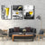 Brehn | Liquor Eingewickelte Leinwand Heimdekor Modern für Esszimmer Wandkunst Druck in Gelb (Set von 3)