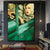 Brehn | Texturierte Fahrende Maid Malerei Leinwand Vintage Stil Wandkunst Dekor für Badezimmer