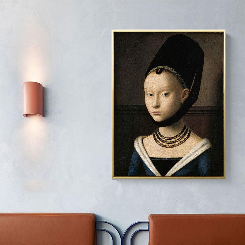 Brehn | Antike Hüte Maid Malerei Schwarze Küchenrückwand Wandkunst Druck, Verschiedene Größen