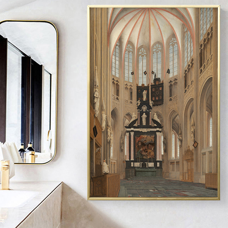 Brehn | Kathedrale Innenansicht Kunstdruck Global Inspiriert Texturiertes Wohnzimmer Wanddekoration