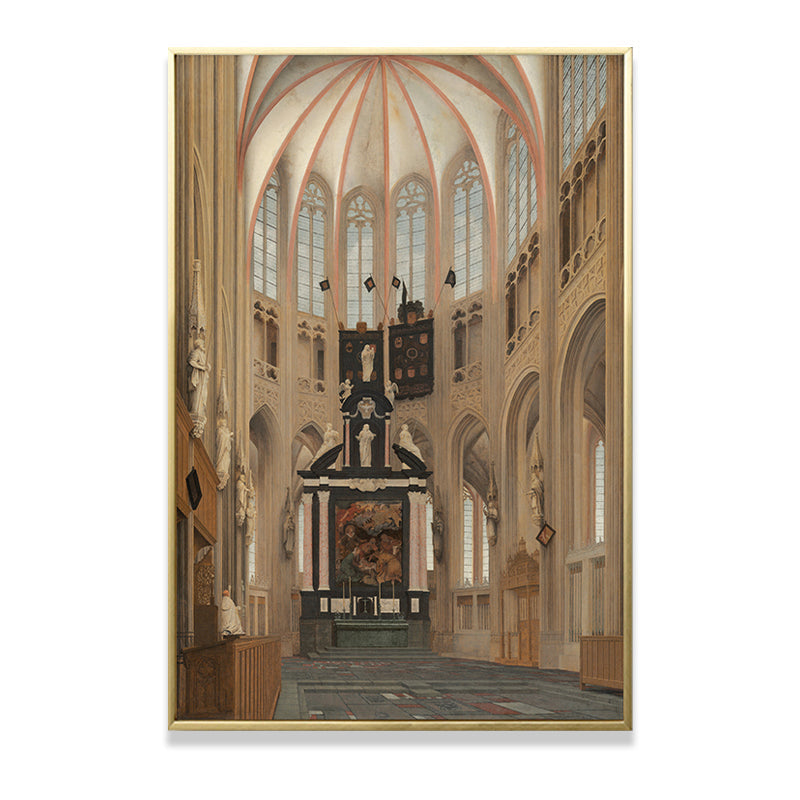 Brehn | Kathedrale Innenansicht Kunstdruck Global Inspiriert Texturiertes Wohnzimmer Wanddekoration