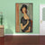 Brehn | Texturiertes Modigliani-Frauen-Porträt Kunstdruck Leinwand Vintage Gemälde für das Mädchenzimmer