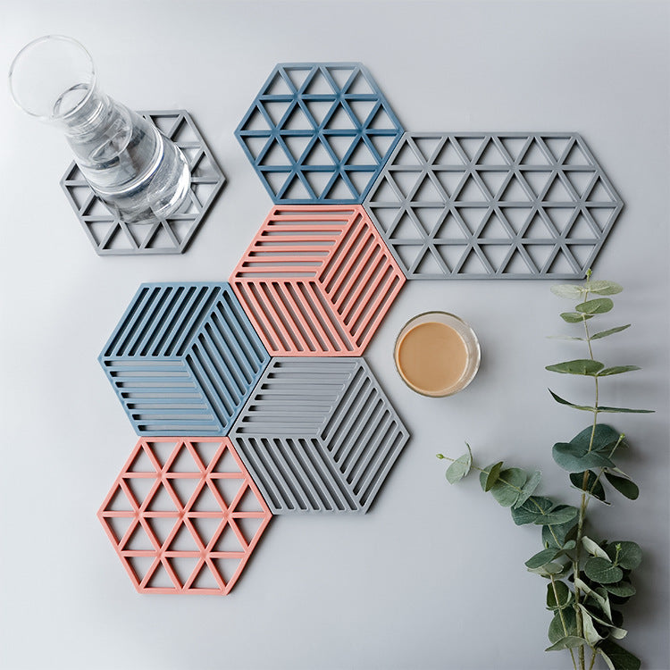 Unisex Silikon Untersetzer mit modernem geometrischem Design Brehn