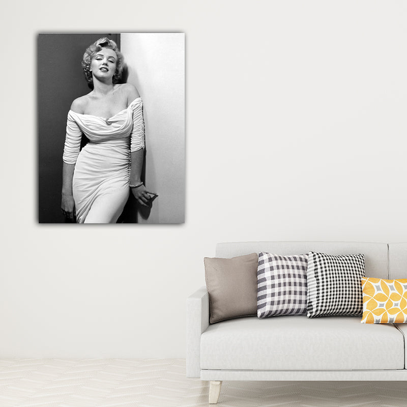 Brehn | Marilyn Monroe Wandkunst Lichtfarbe Leinwanddruck Wanddekoration für Jungen Schlafzimmer, strukturiert
