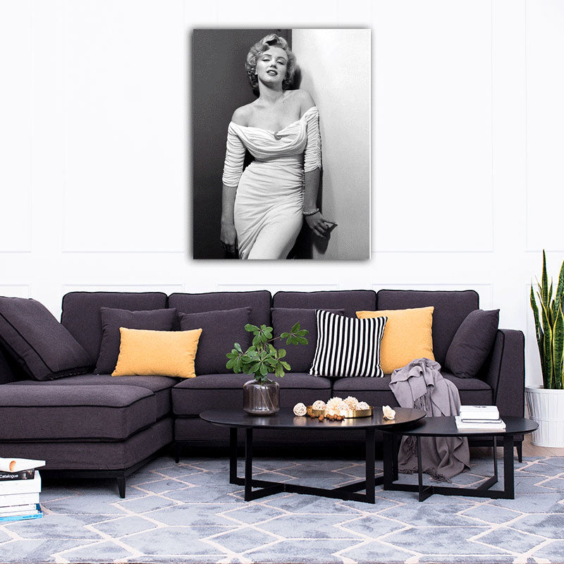 Brehn | Marilyn Monroe Wandkunst Lichtfarbe Leinwanddruck Wanddekoration für Jungen Schlafzimmer, strukturiert