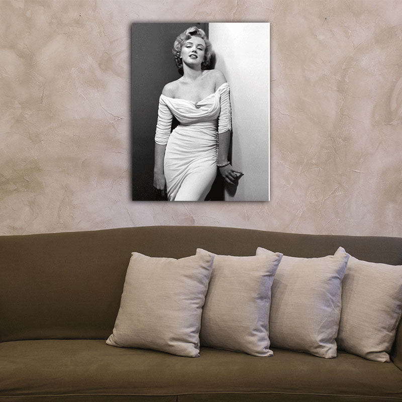Brehn | Marilyn Monroe Wandkunst Lichtfarbe Leinwanddruck Wanddekoration für Jungen Schlafzimmer, strukturiert