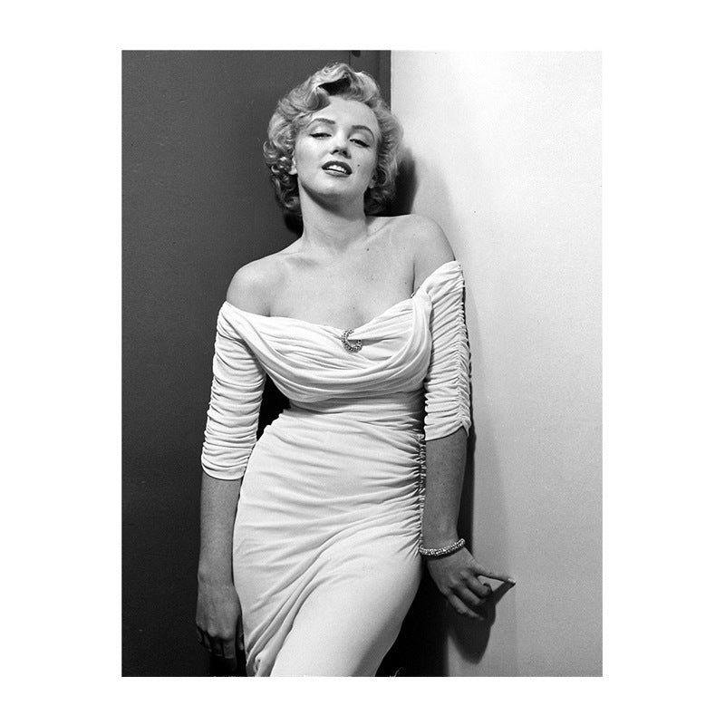 Brehn | Marilyn Monroe Wandkunst Lichtfarbe Leinwanddruck Wanddekoration für Jungen Schlafzimmer, strukturiert