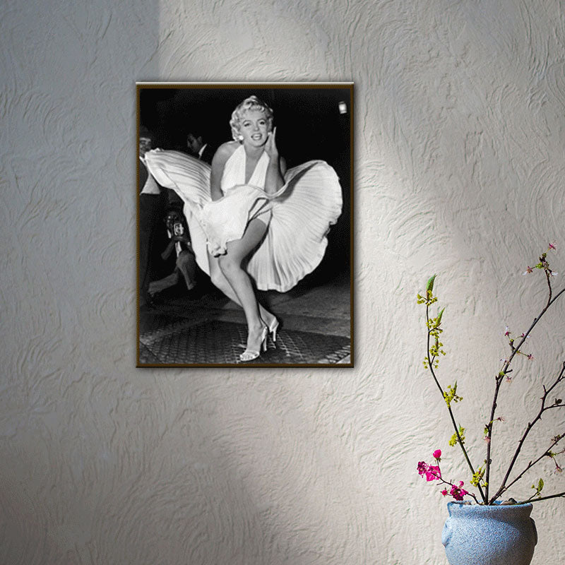 Brehn | Marilyn Monroe Wandkunst Lichtfarbe Leinwanddruck Wanddekoration für Jungen Schlafzimmer, strukturiert