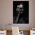 Brehn | Schöne Afrikanische Weibliche Model Leinwand Wohnzimmer Mode Wandkunst in Schwarz, Textur