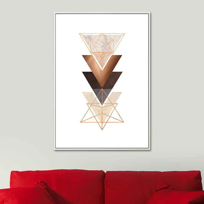 Brehn | Nordic Geometrische Formen Wanddekoration Leinwand Texturiert Pastellfarbe Kunstdruck für Schlafzimmer