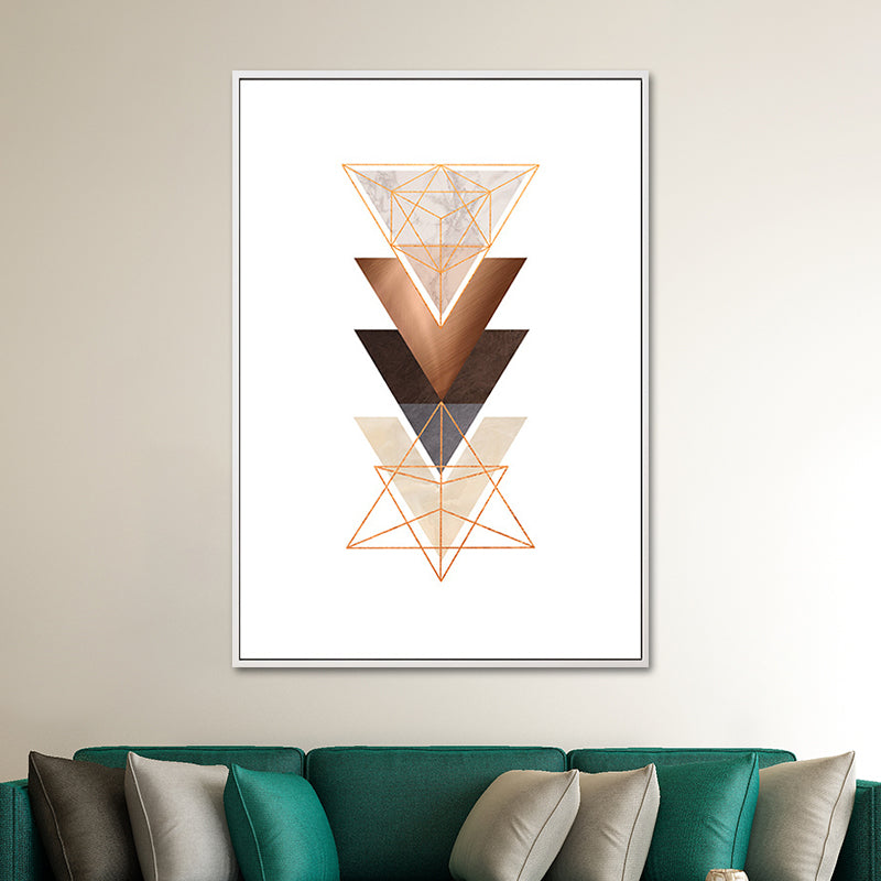 Brehn | Nordic Geometrische Formen Wanddekoration Leinwand Texturiert Pastellfarbe Kunstdruck für Schlafzimmer