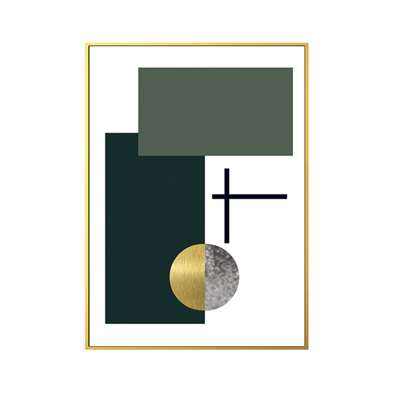 Brehn | Geometrisches Muster Wandkunstdruck Nordisch Bezaubernde abstrakte Wanddekoration in dunkler Farbe
