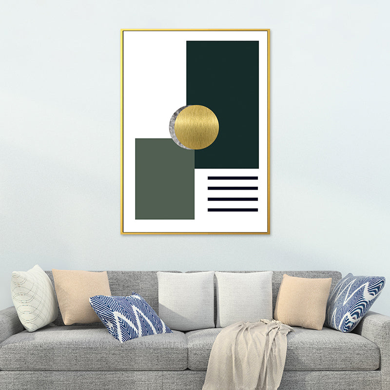 Brehn | Geometrisches Muster Wandkunstdruck Nordisch Bezaubernde abstrakte Wanddekoration in dunkler Farbe