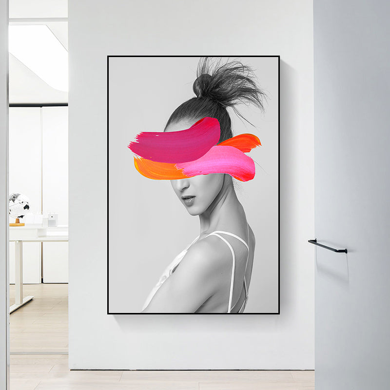 Brehn | Texturiertes Frauenfiguren-Kunstdruck-Canvas Modern Stilvolle Wanddekoration für Zuhause