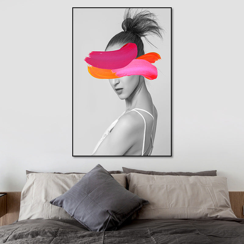Brehn | Texturiertes Frauenfiguren-Kunstdruck-Canvas Modern Stilvolle Wanddekoration für Zuhause