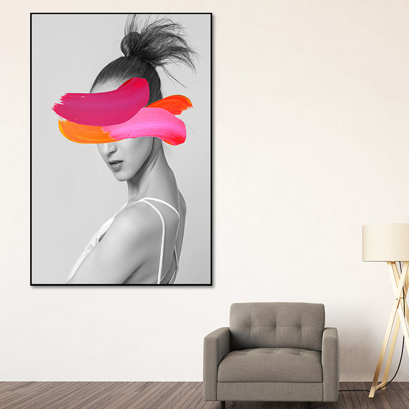 Brehn | Texturiertes Frauenfiguren-Kunstdruck-Canvas Modern Stilvolle Wanddekoration für Zuhause