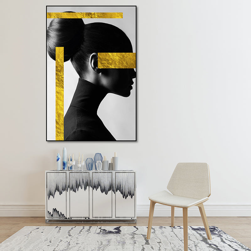 Brehn | Texturiertes Frauenfiguren-Kunstdruck-Canvas Modern Stilvolle Wanddekoration für Zuhause