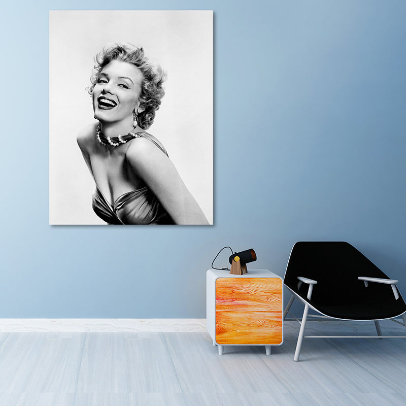 Brehn | Foto Druck Marilyn Monroe Leinwand Retro Klassisch Superstar Wandkunst in Schwarz und Weiß