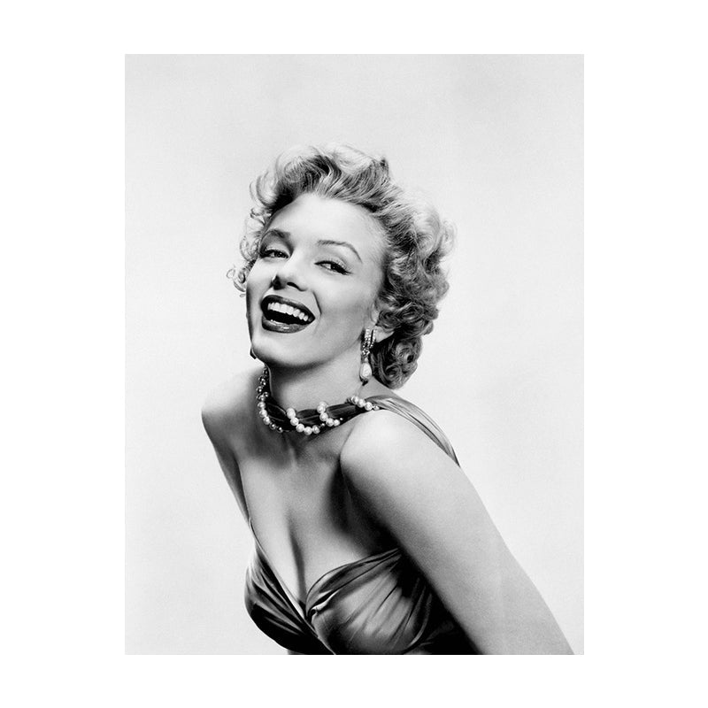 Brehn | Foto Druck Marilyn Monroe Leinwand Retro Klassisch Superstar Wandkunst in Schwarz und Weiß