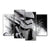 Brehn | Hedendaagse Astronaut Scene Canvas Zwart Textured Wandkunst Print voor Gastenkamer