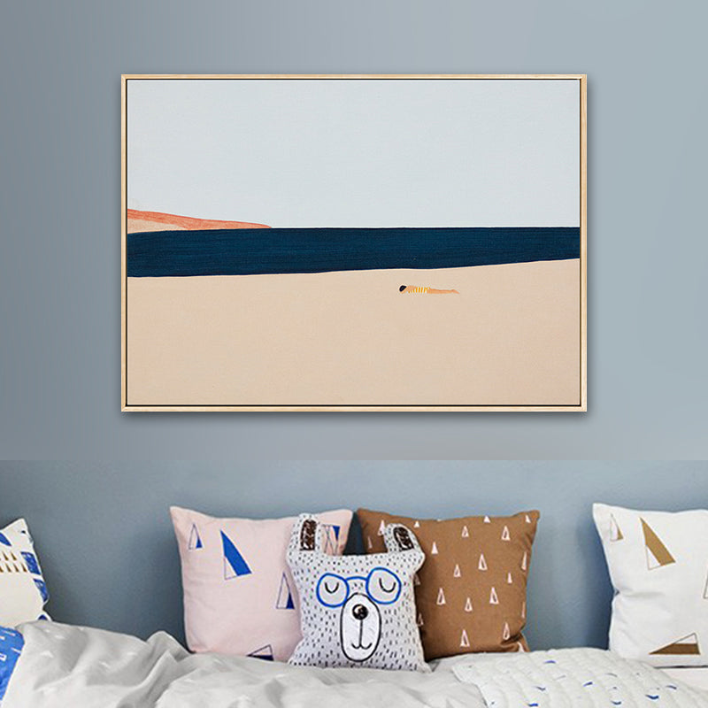 Brehn | Pastellfarbige Landschaften Kunstdruck Texturiert Skandinavisches Wohnzimmer Gerollte Leinwand