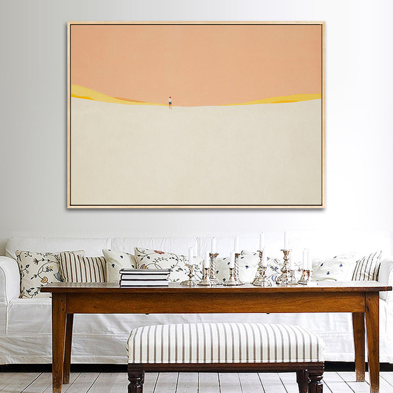 Brehn | Pastellfarbige Landschaften Kunstdruck Texturiert Skandinavisches Wohnzimmer Gerollte Leinwand