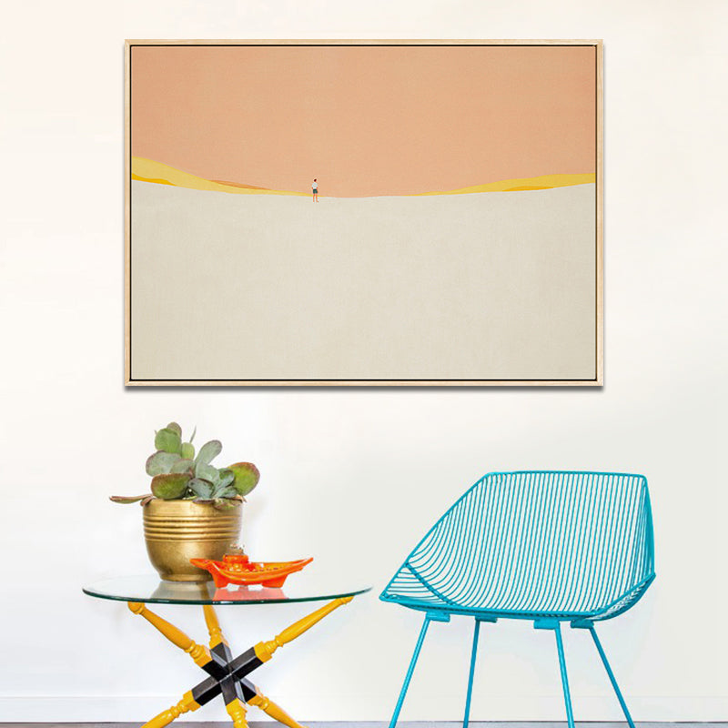 Brehn | Pastellfarbige Landschaften Kunstdruck Texturiert Skandinavisches Wohnzimmer Gerollte Leinwand
