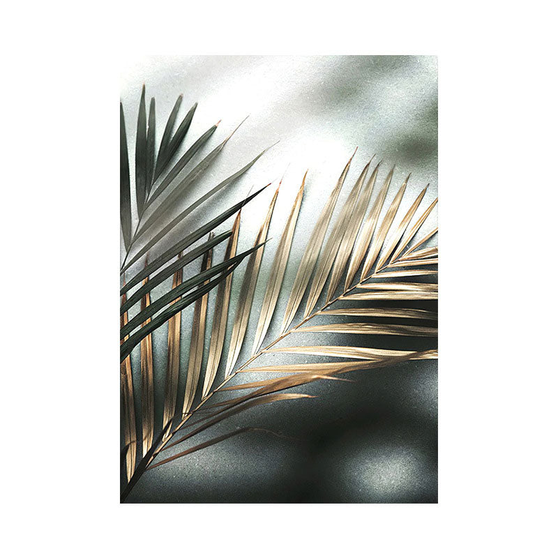 Brehn | Nordic Style Leinwand Wandkunst Pastellfarbe Areca Palme Blatt Druck Wanddekoration für Raum