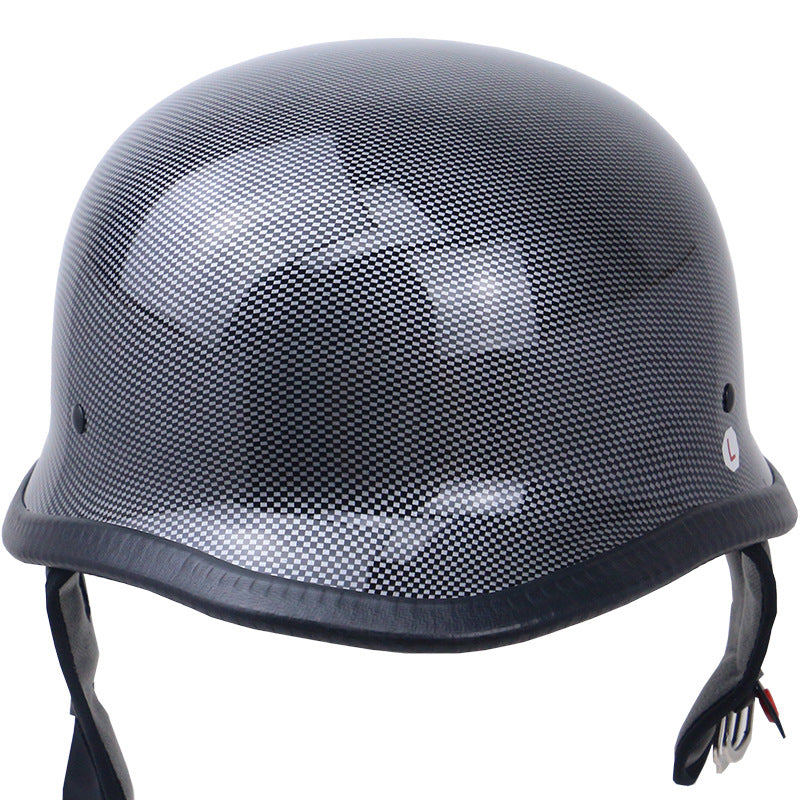 Vintage-Carbonfaser-Motorradhelm Brehn