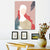 Brehn | Nordic Fashion Frau Wanddekoration Pink Wohnzimmer Leinwand Kunst (Mehrere Größen verfügbar)