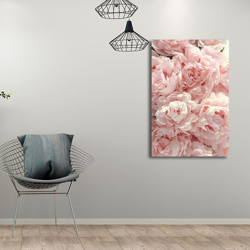 Brehn | Blumen Leinwand Wandkunst Texturiert Nordisch Mädchen Schlafzimmer Wanddekoration in sanften Farben