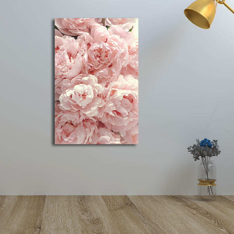 Brehn | Blumen Leinwand Wandkunst Texturiert Nordisch Mädchen Schlafzimmer Wanddekoration in sanften Farben