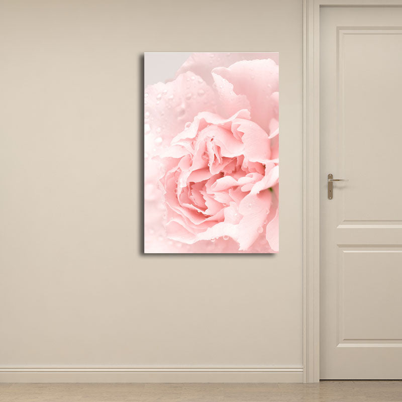 Brehn | Blumen Leinwand Wandkunst Texturiert Nordisch Mädchen Schlafzimmer Wanddekoration in sanften Farben