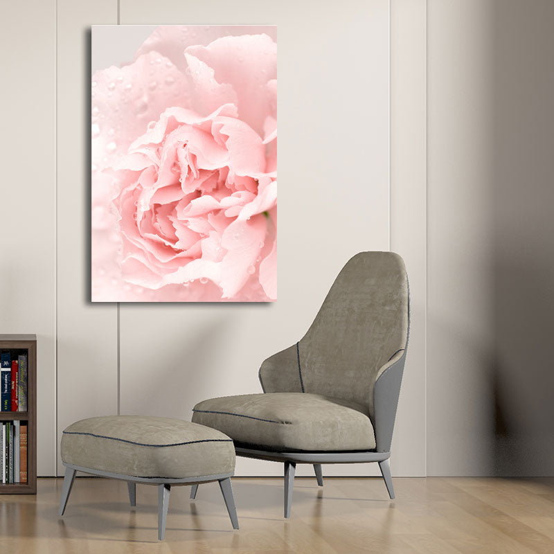 Brehn | Blumen Leinwand Wandkunst Texturiert Nordisch Mädchen Schlafzimmer Wanddekoration in sanften Farben
