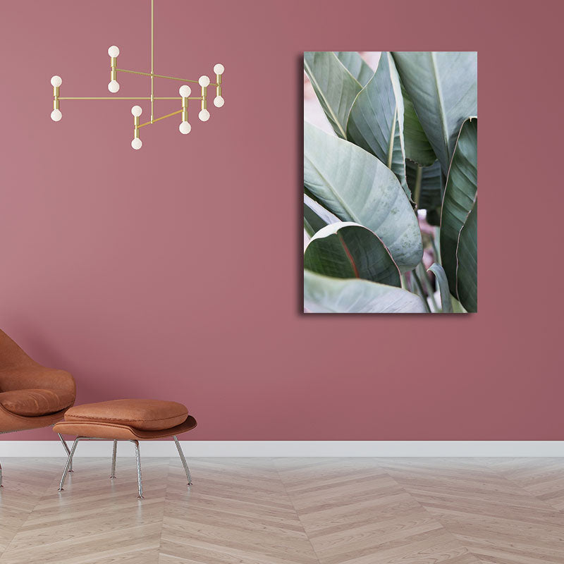 Brehn | Botanische Wandkunst Nordic Texturiertes Wohnzimmer Leinwanddruck in Hellfarbe