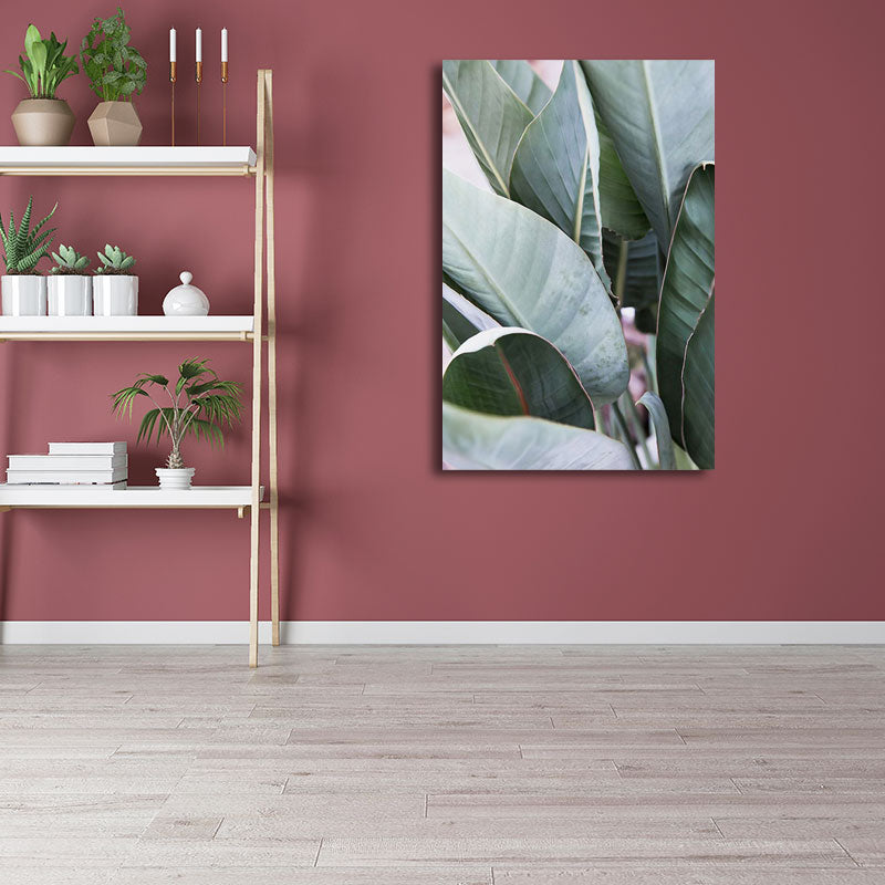 Brehn | Botanische Wandkunst Nordic Texturiertes Wohnzimmer Leinwanddruck in Hellfarbe