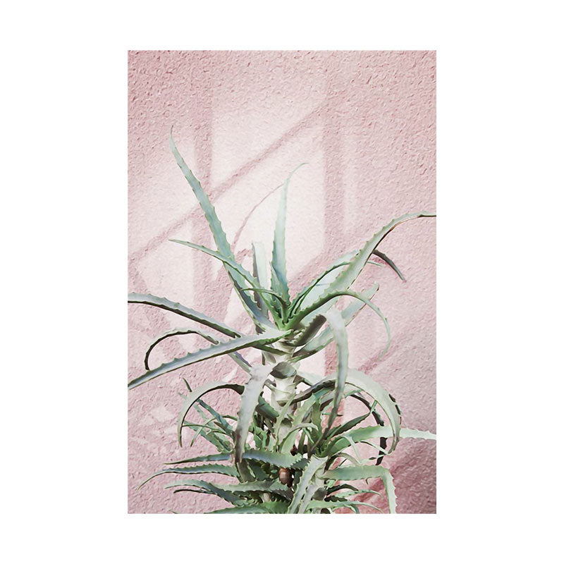 Brehn | Botanische Wandkunst Nordic Texturiertes Wohnzimmer Leinwanddruck in Hellfarbe