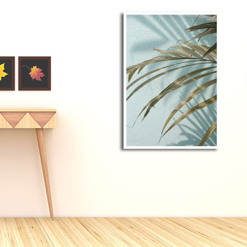 Brehn | Nordic Plant Wall Decor Leinwand Texturiert Weiche Farbe Wandkunst Druck für das Mädchenzimmer