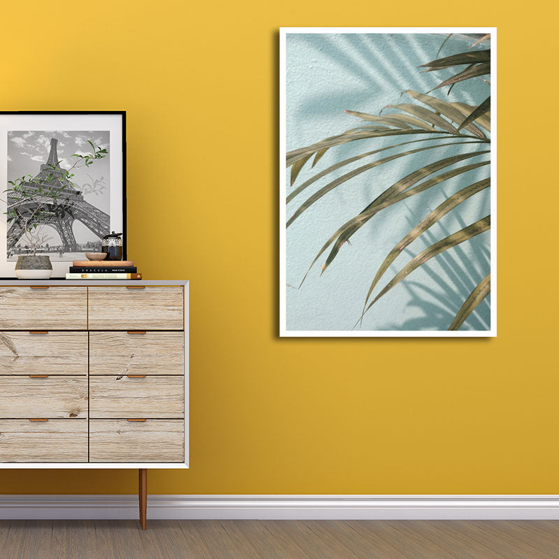 Brehn | Nordic Plant Wall Decor Leinwand Texturiert Weiche Farbe Wandkunst Druck für das Mädchenzimmer